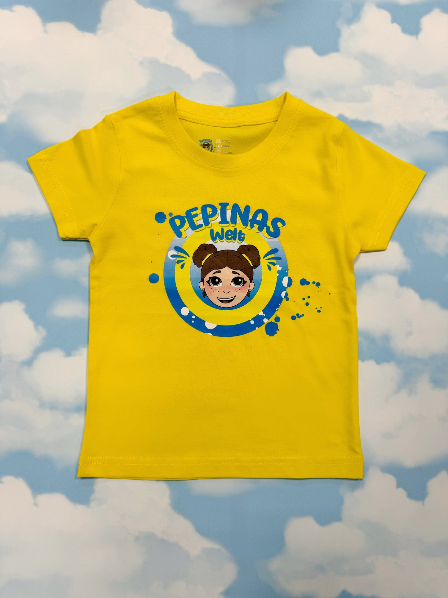 PEPINA Premium T-Shirt mit Motiv gelb