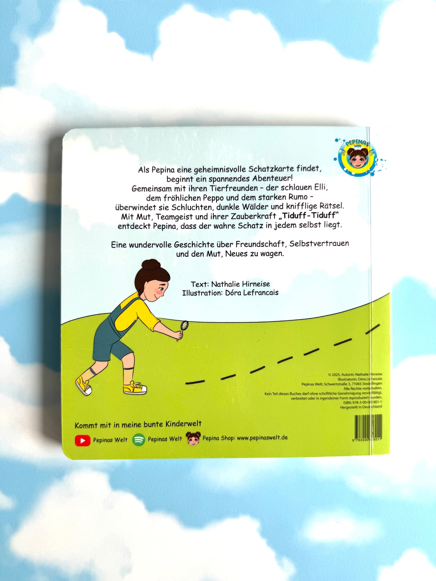 NEU!! Papp-Bilderbuch "Pepina und der Schatz der Mutwiese"