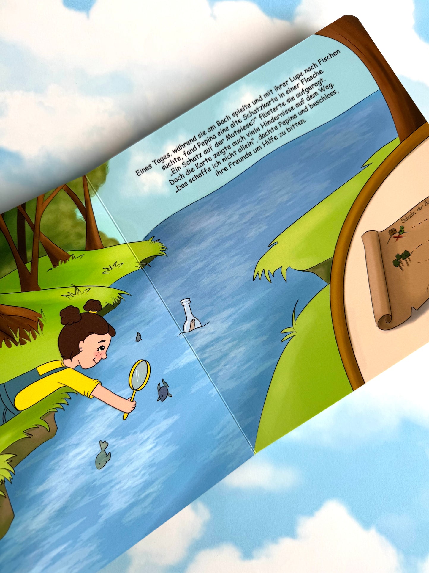NEU!! Papp-Bilderbuch "Pepina und der Schatz der Mutwiese"