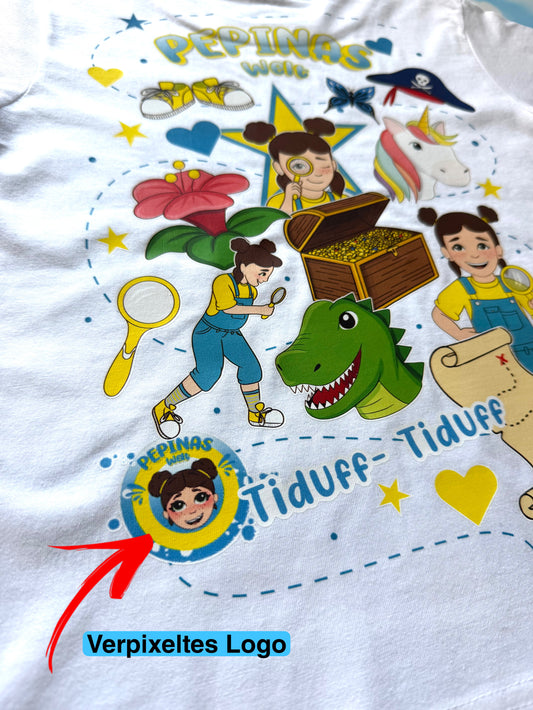 Pepina T-Shirt weiss "Special-Edition Schatzsuche" (B-WARE)