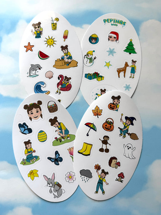 Pepina Sticker-Set 4-Jahreszeiten